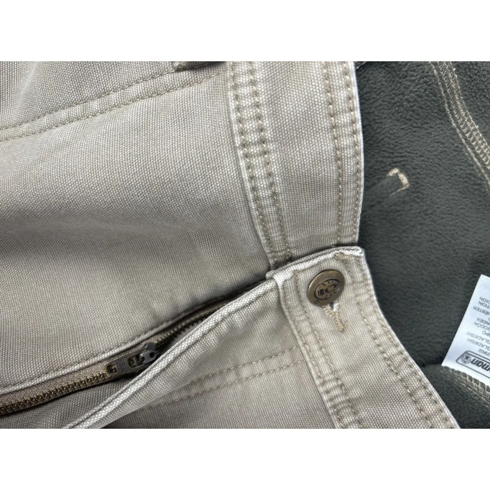 Coleman Pants Mens 38x30 Khaki Fleece Lined Outdoor Workwear Utility Fall 2021